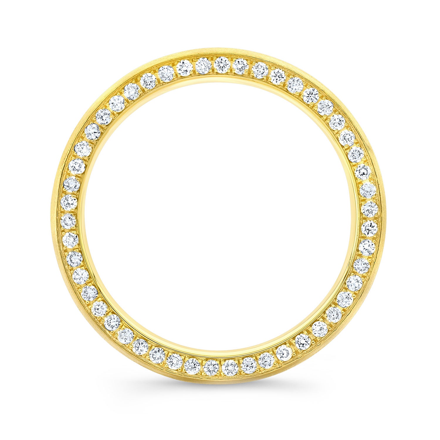 Men's Micro-Pavé Diamond Wedding Band in Yellow Gold