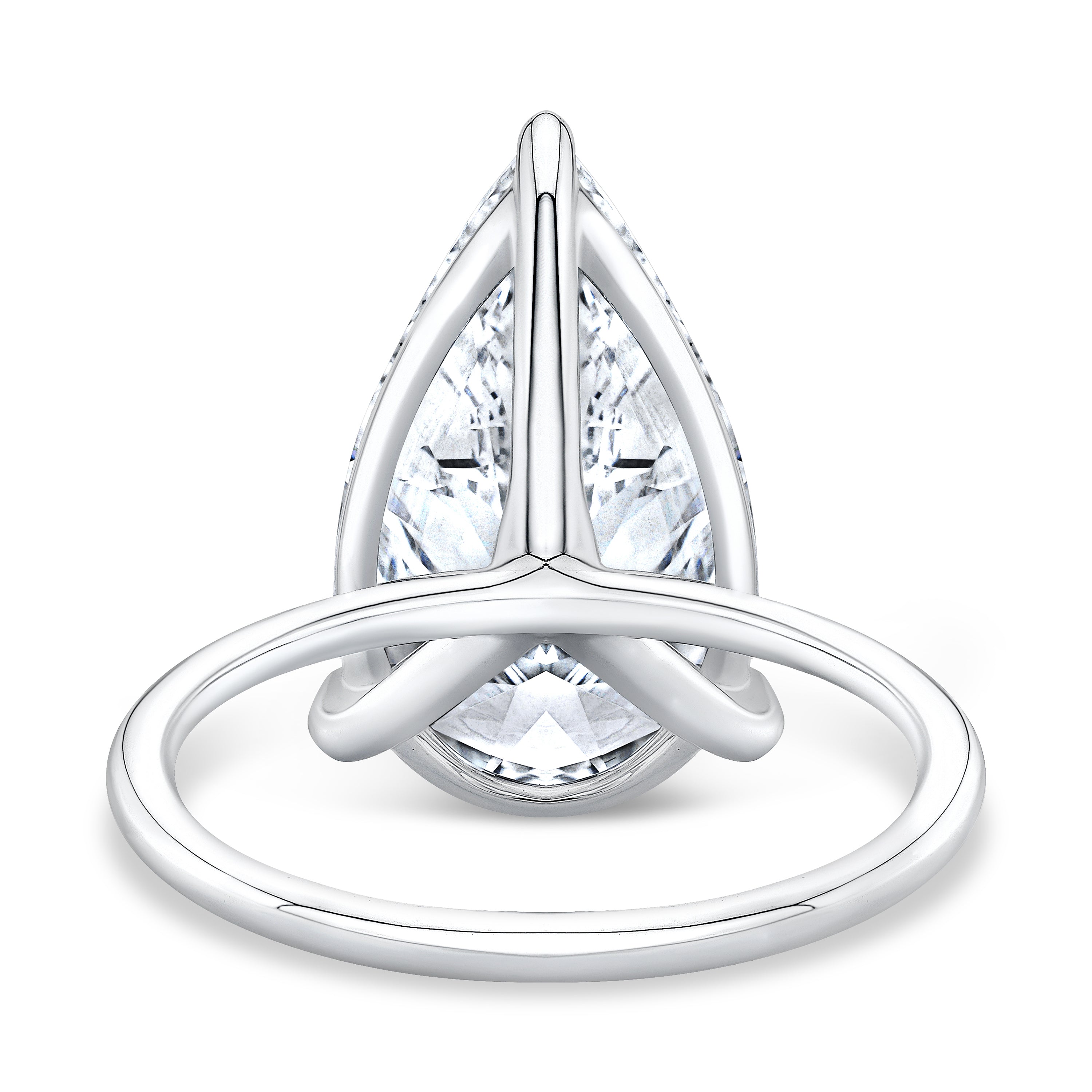 Pear Shape Solitaire Ring