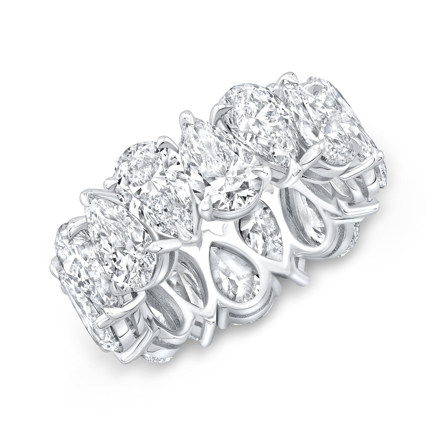 Pear Shape Lab Grown Diamond Eternity Band